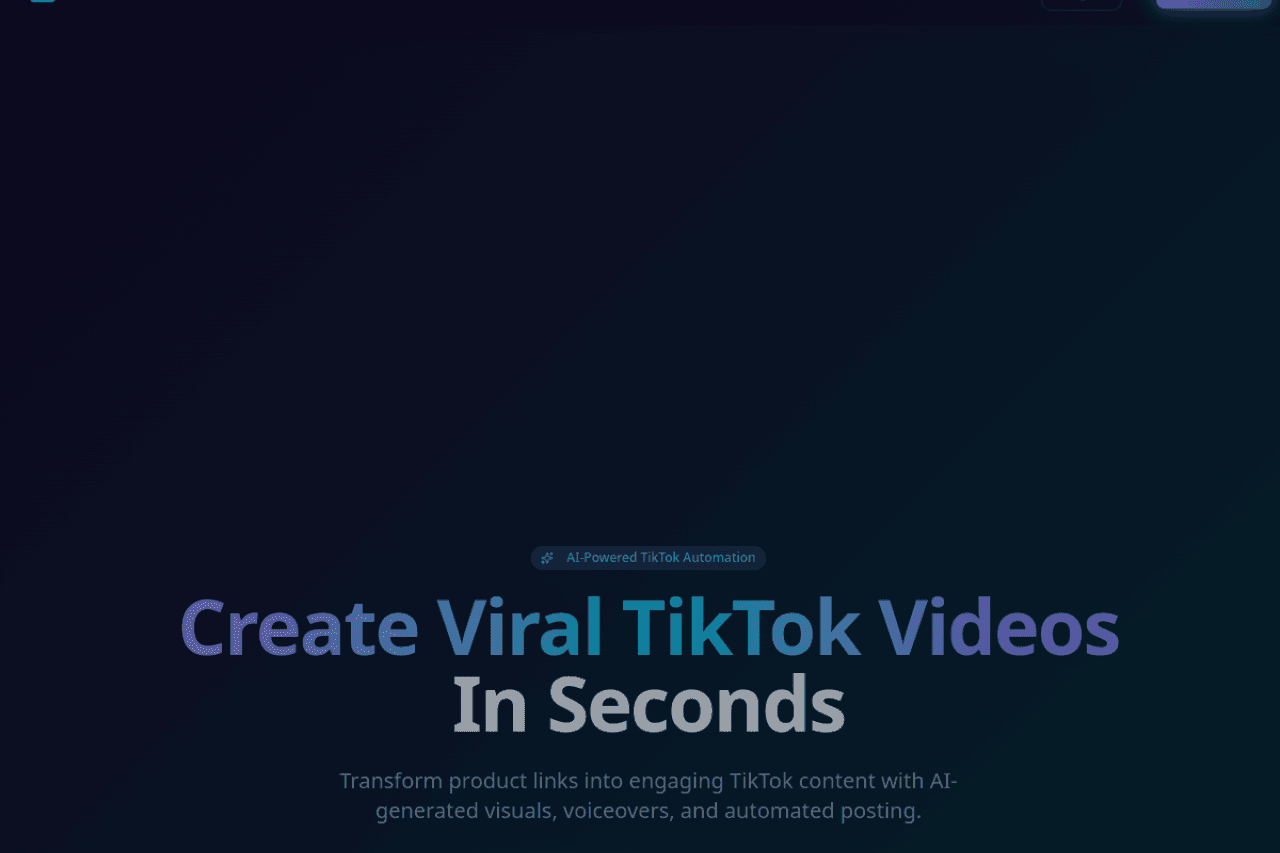 Screenshot of TikTok AI Automator
